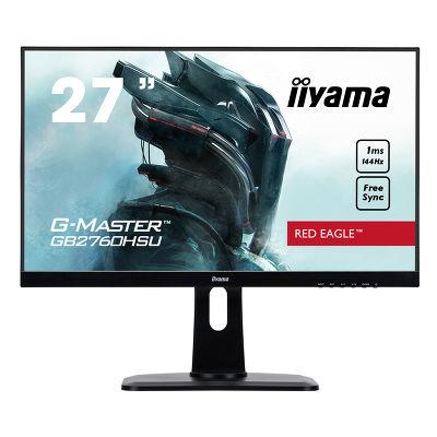 27" Black LED Monitor Full HD Speakers Height Adjustable HDMI and DisplayPort